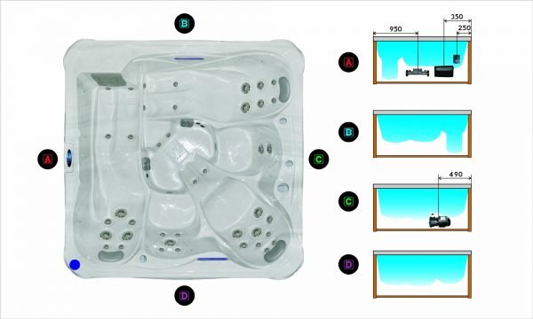 Spa SWETTY LUXE TURBOFLOW BLUE LAGOON SPAS