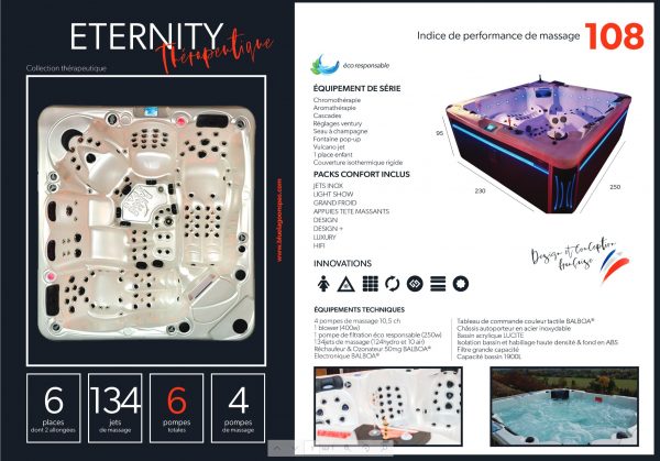 spa eternity 6 places thérapeutique par blue lagoon spas