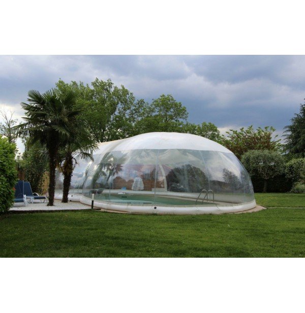 Abris dome SPA transparent Cristal total ou partiel